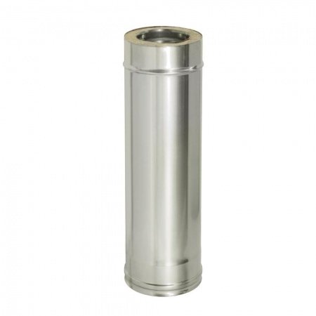 Сэндвич-труба 0,5м, ф 120х200, AISI 430/Оц, 0,5мм/0,5мм, (К)
