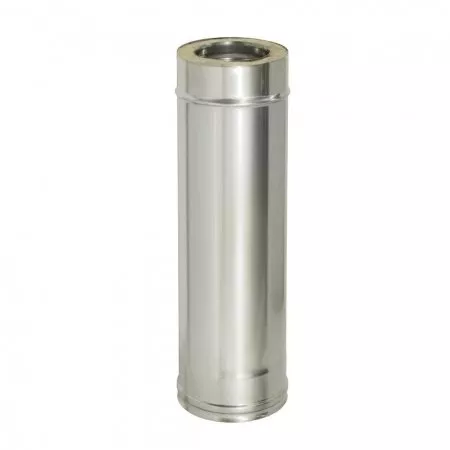 Сэндвич-труба 0,5м, ф 120х200, AISI 430/Оц, 0,5мм/0,5мм, (К)